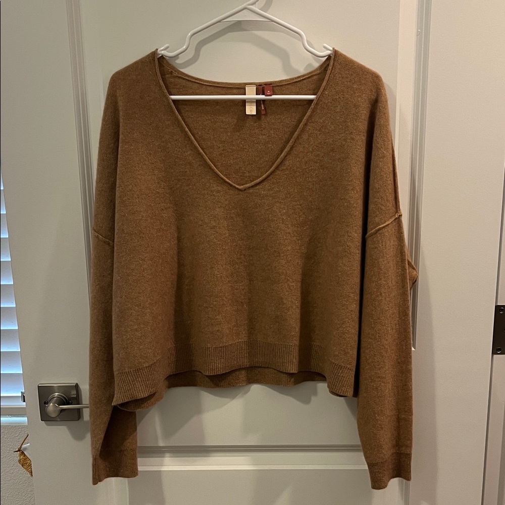 Pilcro Tan Cashmere Sweater